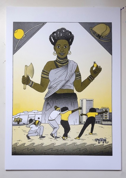 Queen Nzinga risoprint