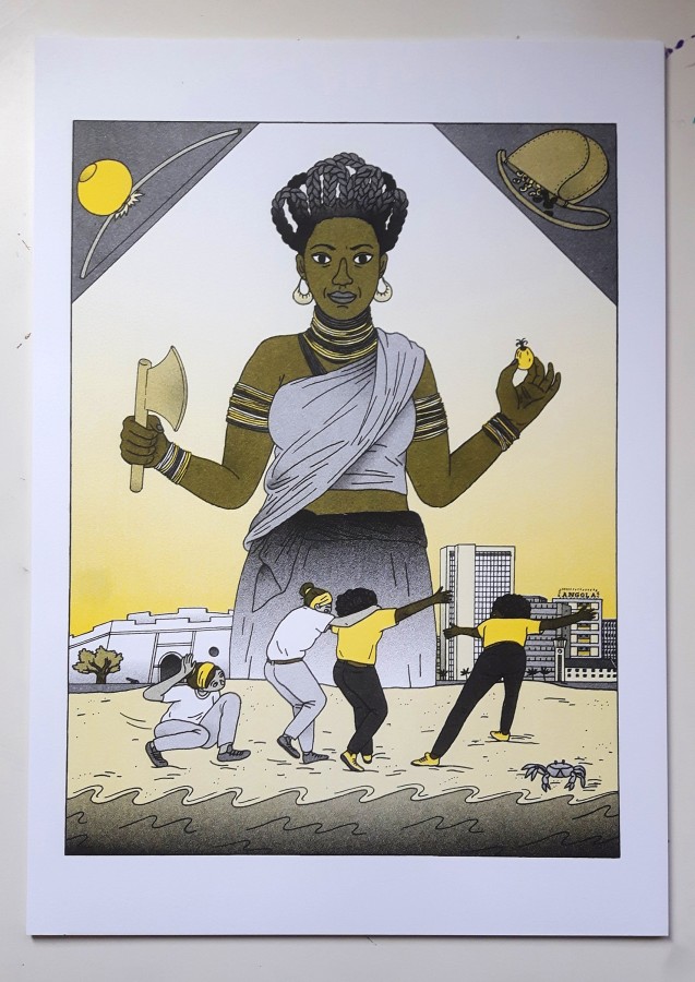 Queen Nzinga risoprint